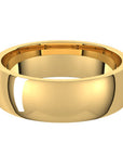 Classico Yellow Gold 14K Half Round Comfort Fit Men's Wedding Band 7mm – Cherry Pick Diamonds Clayton St. Louis MO