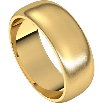 Classico Yellow Gold Wedding Band Satin Finish – Cherry Pick Diamonds Clayton MO