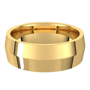 Coltello Yellow Gold 14K Knife Edge Comfort Fit Men's Wedding Band 7mm – Cherry Pick Diamonds Clayton St. Louis MO