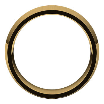 Coltello Yellow Gold Knife Edge Men's Wedding Band Profile View – Cherry Pick Diamonds St. Louis MO