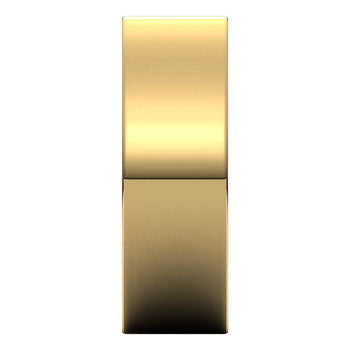 Flato 14K Yellow Gold Flat Wedding Band Close-Up – Cherry Pick Diamonds Clayton MO