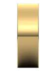 Flato 14K Yellow Gold Flat Wedding Band Close-Up – Cherry Pick Diamonds Clayton MO