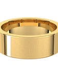 Flato Yellow Gold 14K Flat Comfort Fit Men's Wedding Band 7mm – Cherry Pick Diamonds Clayton St. Louis MO
