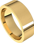Flato Yellow Gold Flat Comfort Fit Wedding Band Side View – Cherry Pick Diamonds St. Louis MO