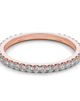 Roma Rose Gold 14K Pavé Natural Diamond Eternity Wedding Band – Cherry Pick Diamonds Clayton St. Louis MO