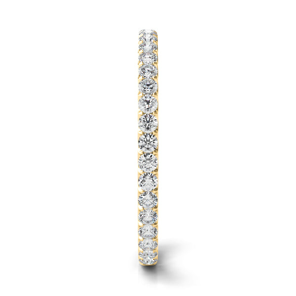 Roma 14K Yellow Gold Eternity Band Round Brilliant Cut Diamonds – Cherry Pick Diamonds Clayton MO